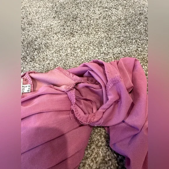 Princess Polly Mauve/Pink Ruched Bodysuit - Picture 6 of 7